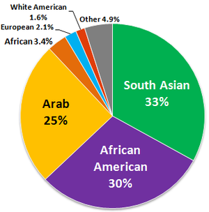 Muslim percentage in america